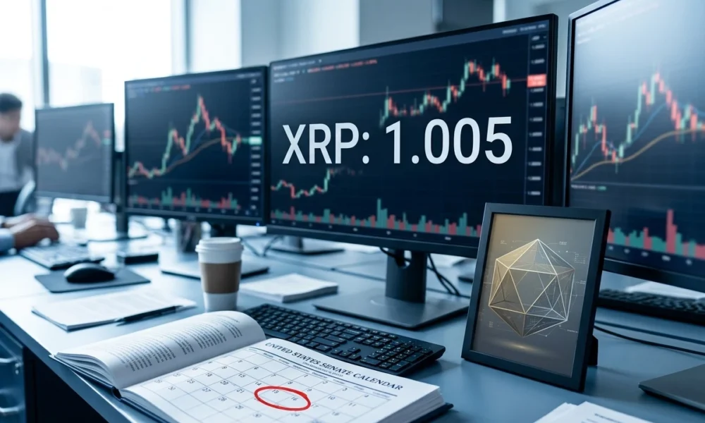 XRP price near one dollar CLARITY Act September vote