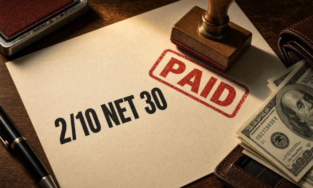 2/10 net 30 early payment discount yearly cost