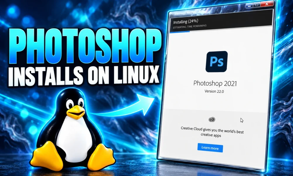 Adobe Photoshop 2025 Linux Wine installer patches