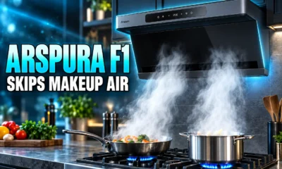 Arspura F1 range hood under 400 CFM claim