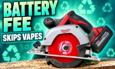 California 1.5 percent battery embedded product recycling fee