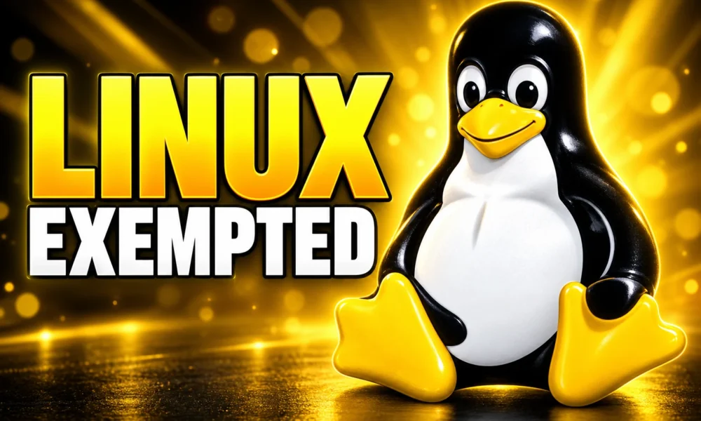 California AB 1856 Linux open source age check exemption