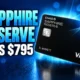 Chase Sapphire Reserve $795 fee Points Boost credits
