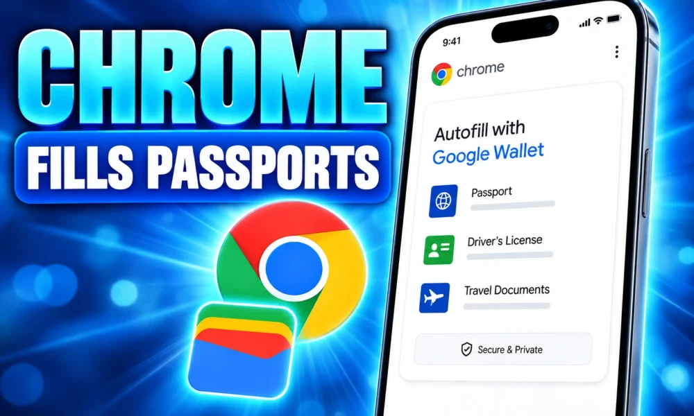 Chrome autofill Google Wallet passport and loyalty cards