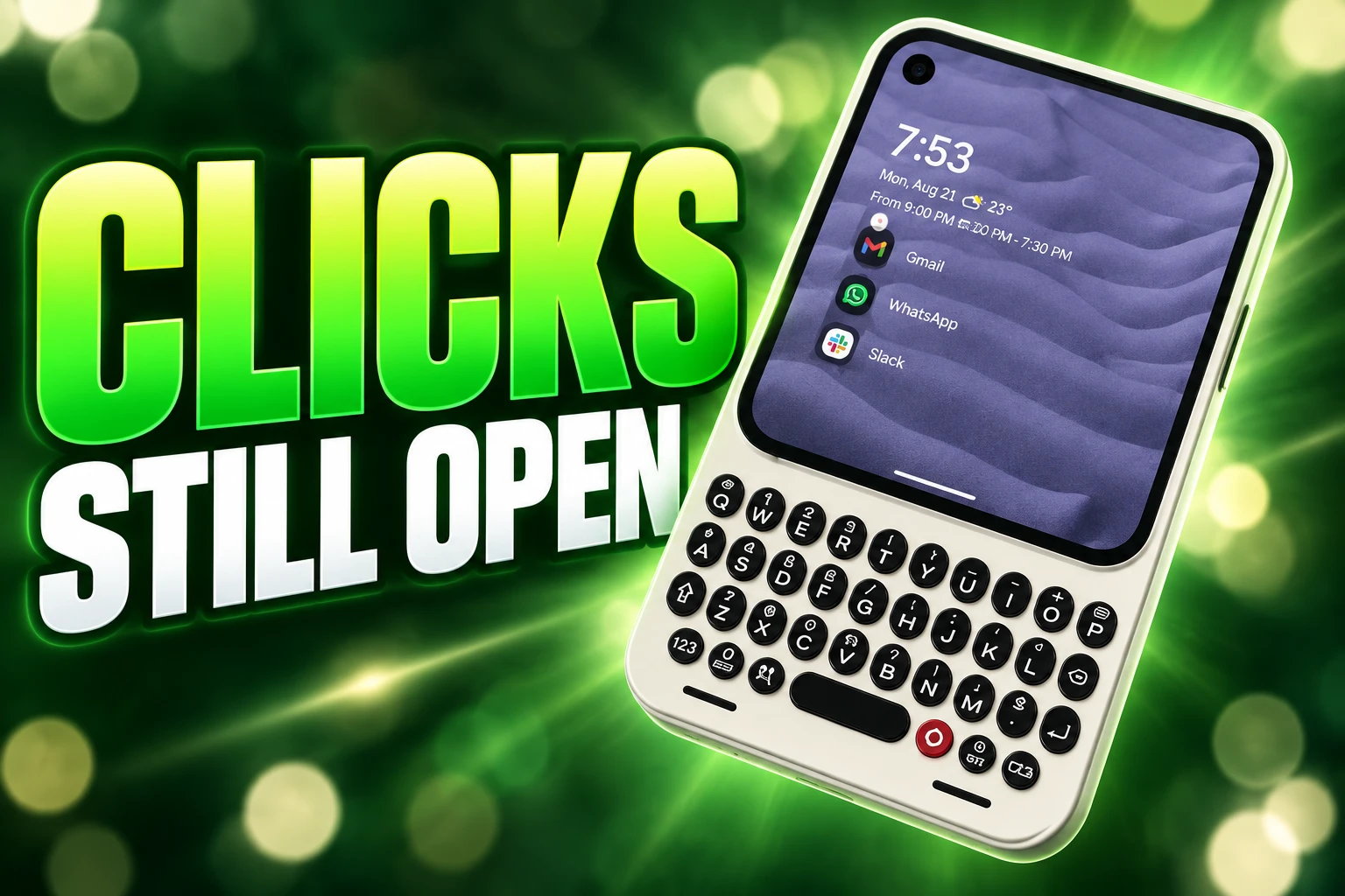 Clicks Communicator Android 17 Q4 shipping status