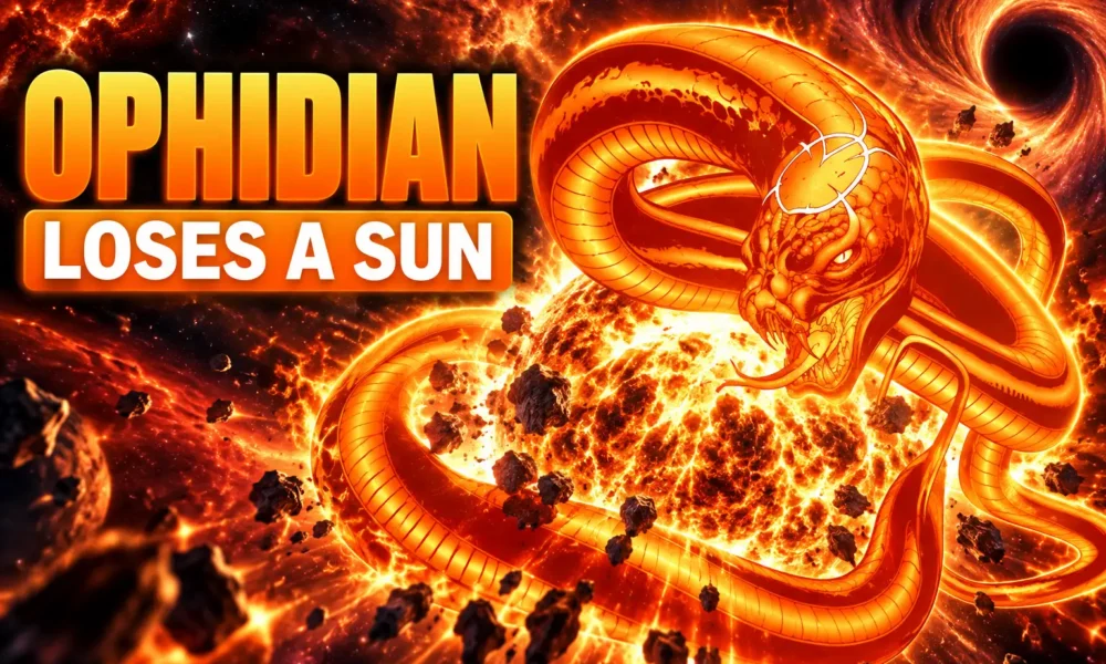 Effigy new Orange Lantern destroys Oa's sun