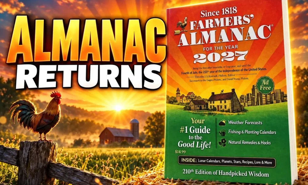 Farmers Almanac 2027 print edition after shutdown