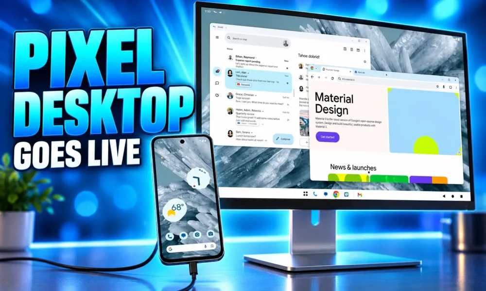 Google Pixel desktop mode USB-C external monitor