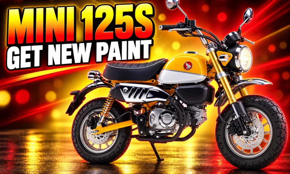 Honda Monkey 125 2026 banana yellow colour options
