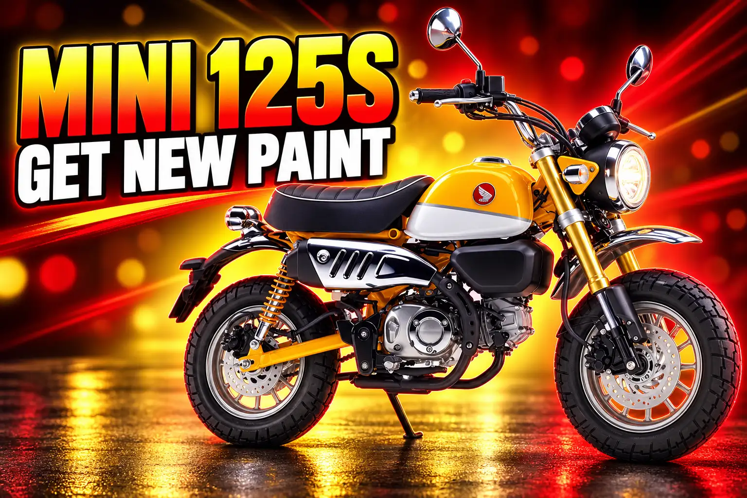 Honda Monkey 125 2026 banana yellow colour options