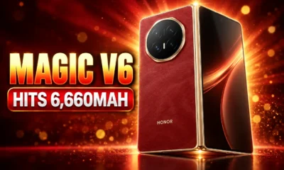 Honor Magic V6 6660mAh battery ships Europe