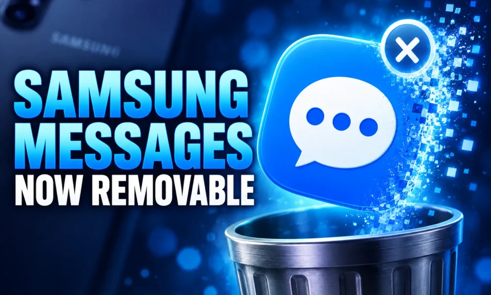 Samsung Messages removable on One UI 9 Galaxy phones