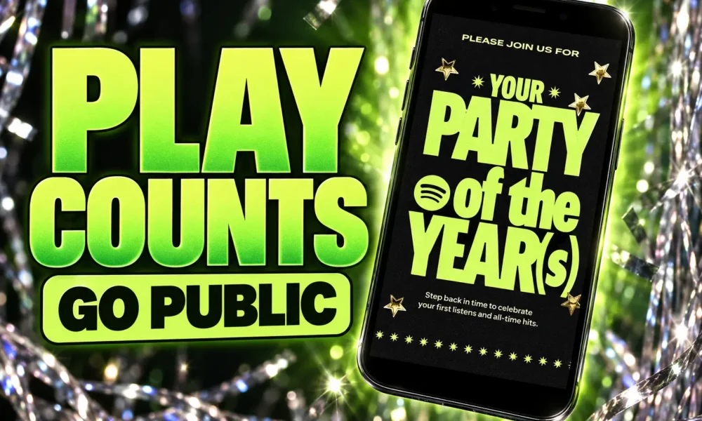 Spotify 20 recap puts play counts on record