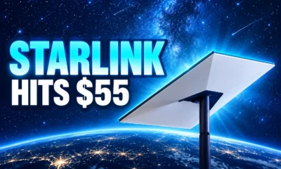Starlink 100 Mbps plan $55 select areas