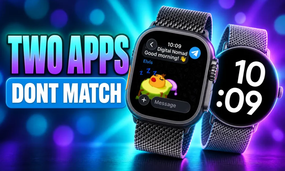 Telegram Apple Watch Wear OS apps don't match