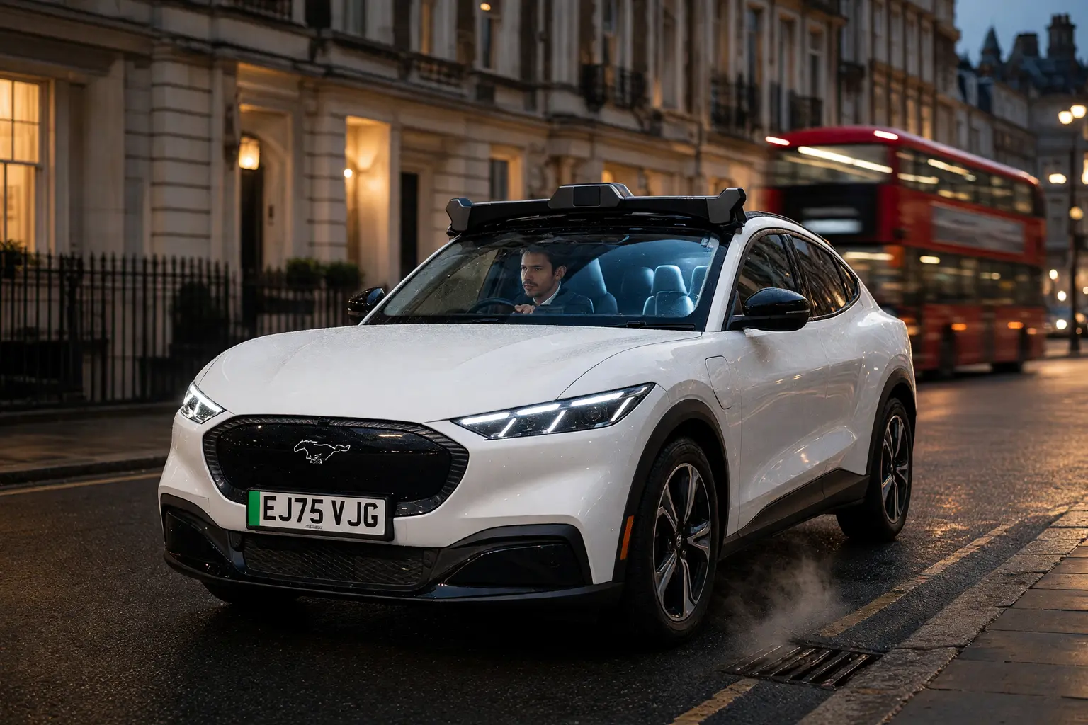 Wayve Uber London autonomous ride with safety driver