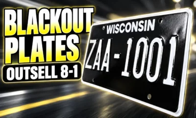 Wisconsin blackout and butter yellow license plates 2026