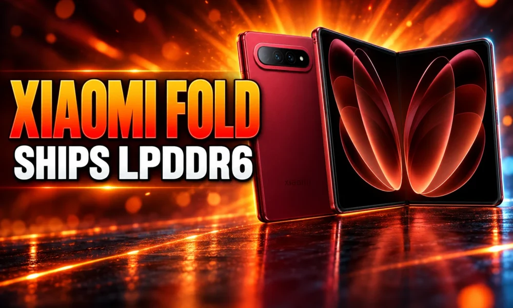 Xiaomi 18 Fold ships CXMT LPDDR6 first