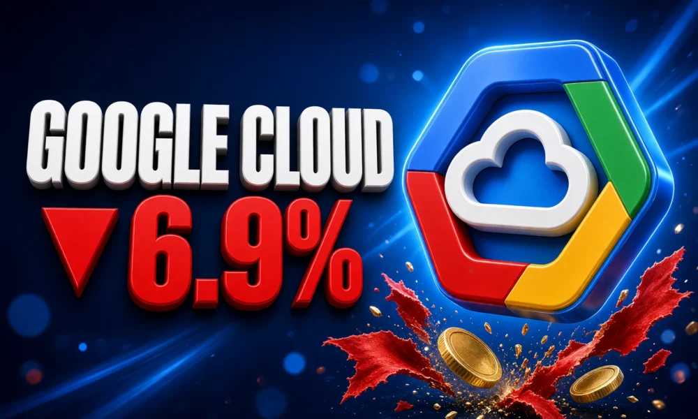 Alphabet Google Cloud 82% sales stock fell 6.9%