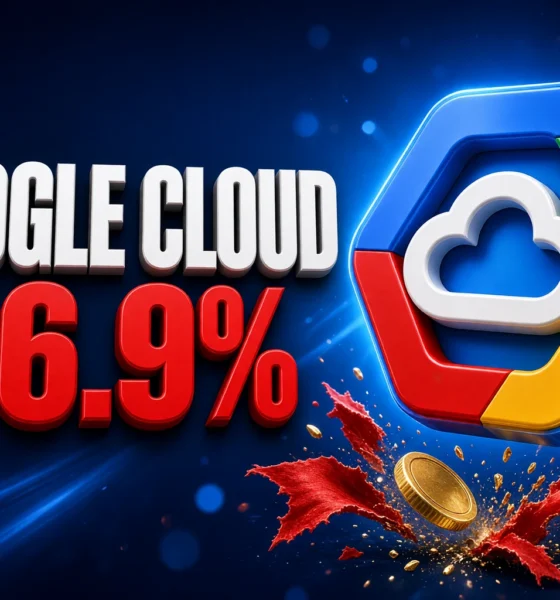 Alphabet Google Cloud 82% sales stock fell 6.9%