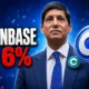 Coinbase Circle Bitmine close down 6 percent Tuesday