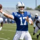 Daniel Jones perfect practice Colts Falcons joint training camp