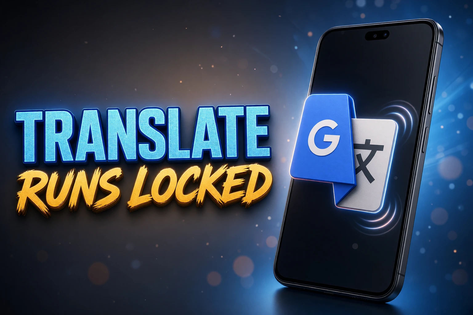 Google Translate Android live translation screen locked