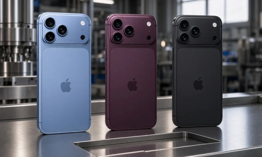 iPhone 18 Pro Dark Cherry Sky Blue Black colors