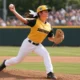 Kinley Rasmus pitching Little League World Series white bow