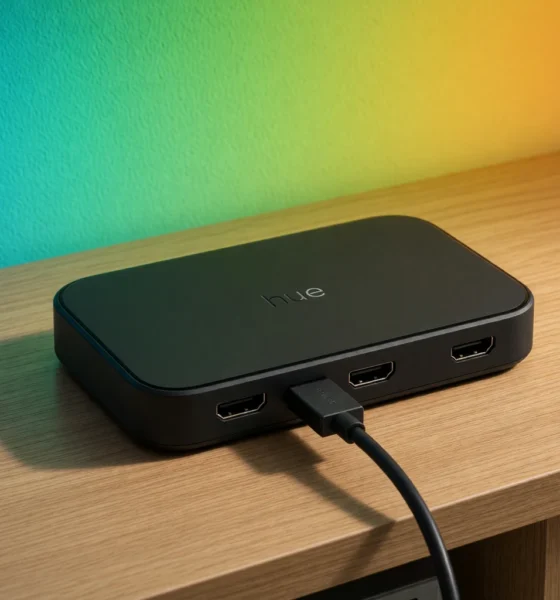 Philips Hue Play HDMI sync box 4K bridgeless TV