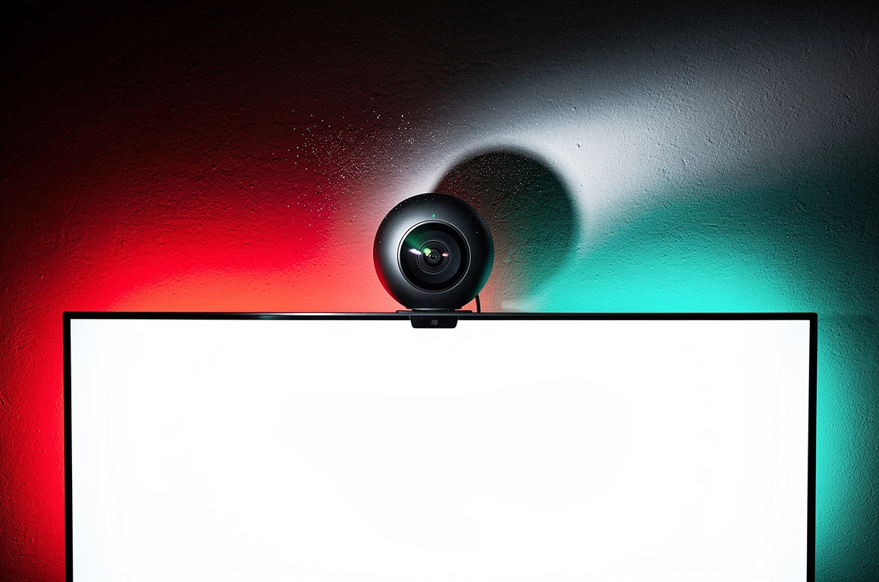 Philips Hue Play Screen Sync camera reading a TV