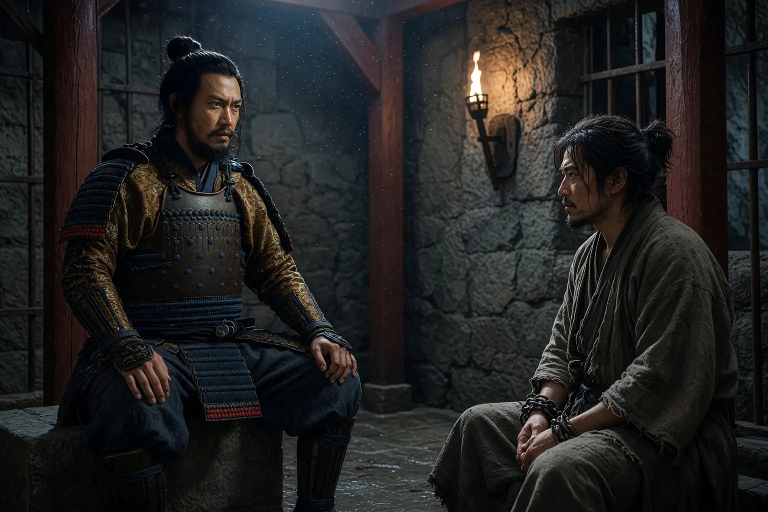 Samurai and the Prisoner Kurosawa dungeon castle mystery