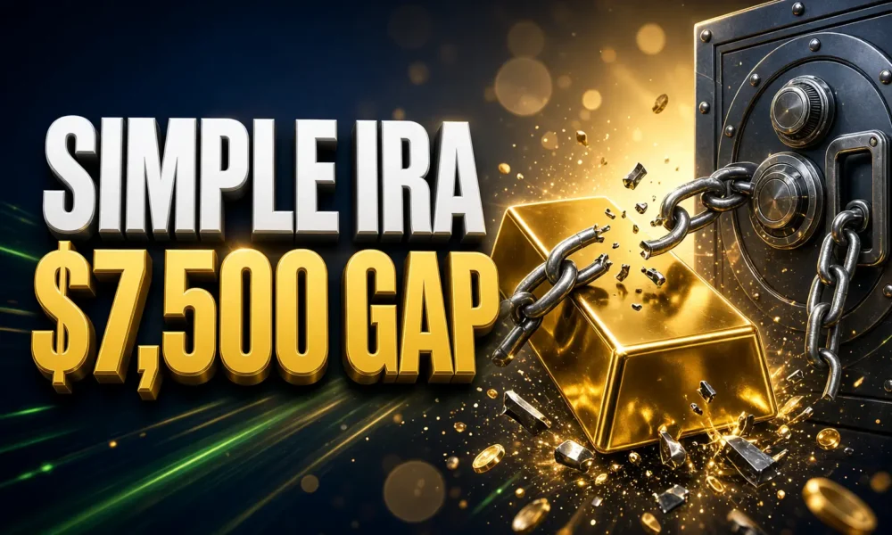 SIMPLE IRA vs 401(k) 2026 deferral $7,500 gap