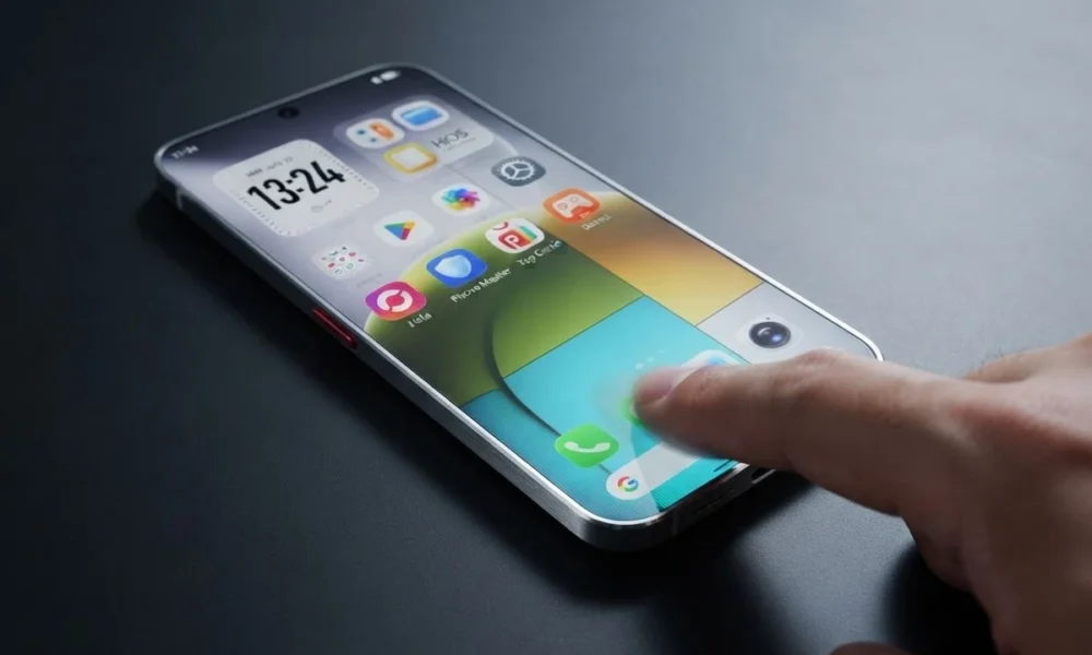 TECNO 0mm bezelless concept phone raised metal frame