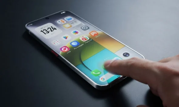 TECNO 0mm bezelless concept phone raised metal frame