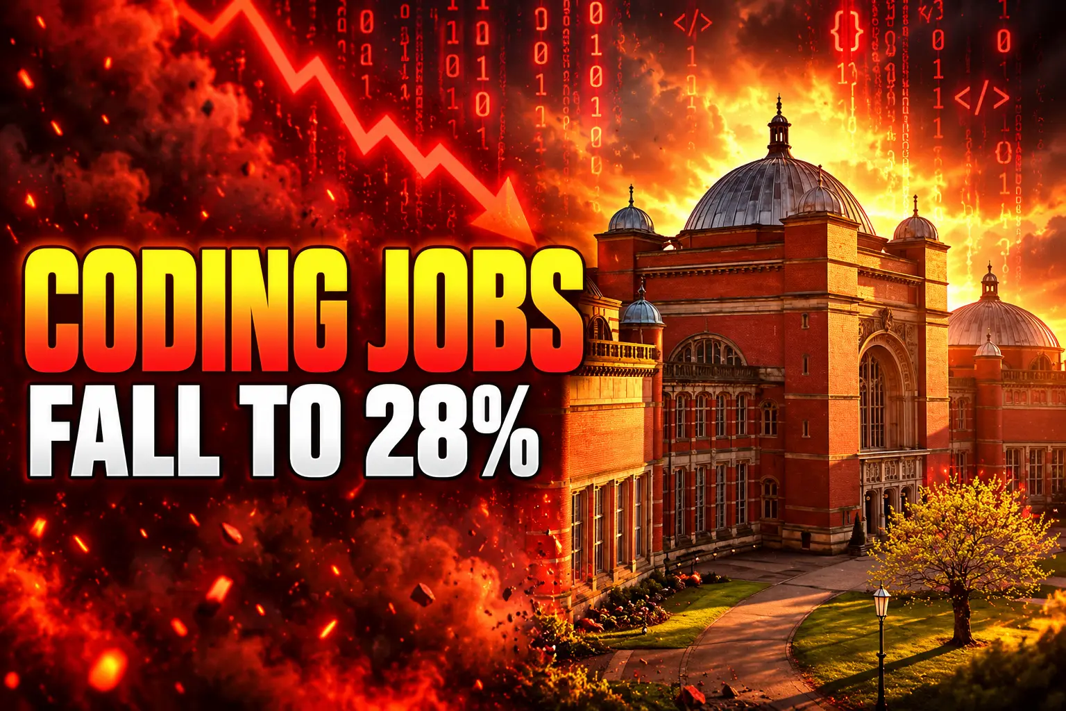 UK computer science graduates coding jobs fall to 28 percent