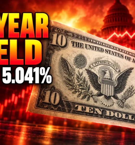 10-year Treasury yield 5.041 percent 2007 high