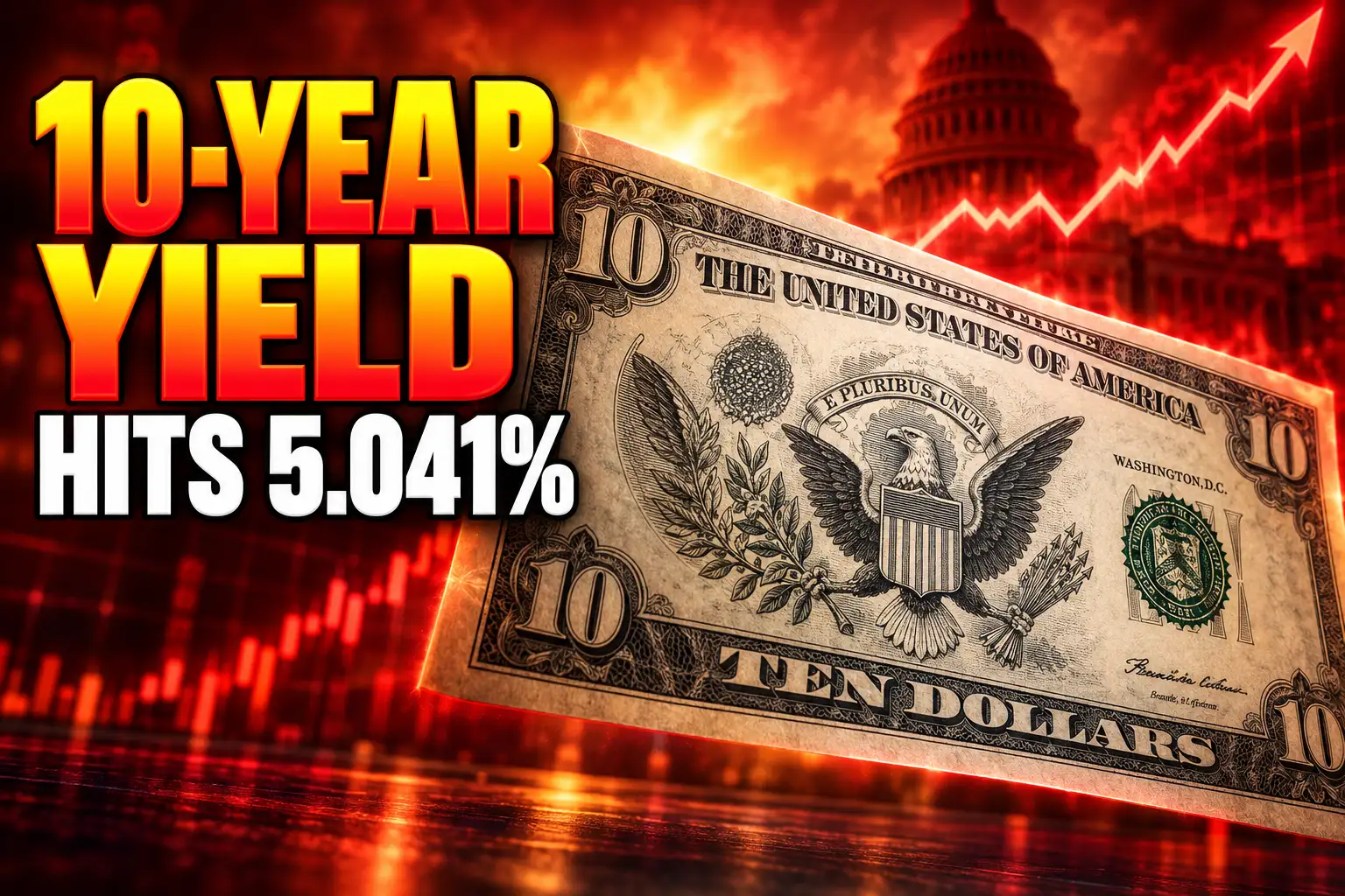 10-year Treasury yield 5.041 percent 2007 high