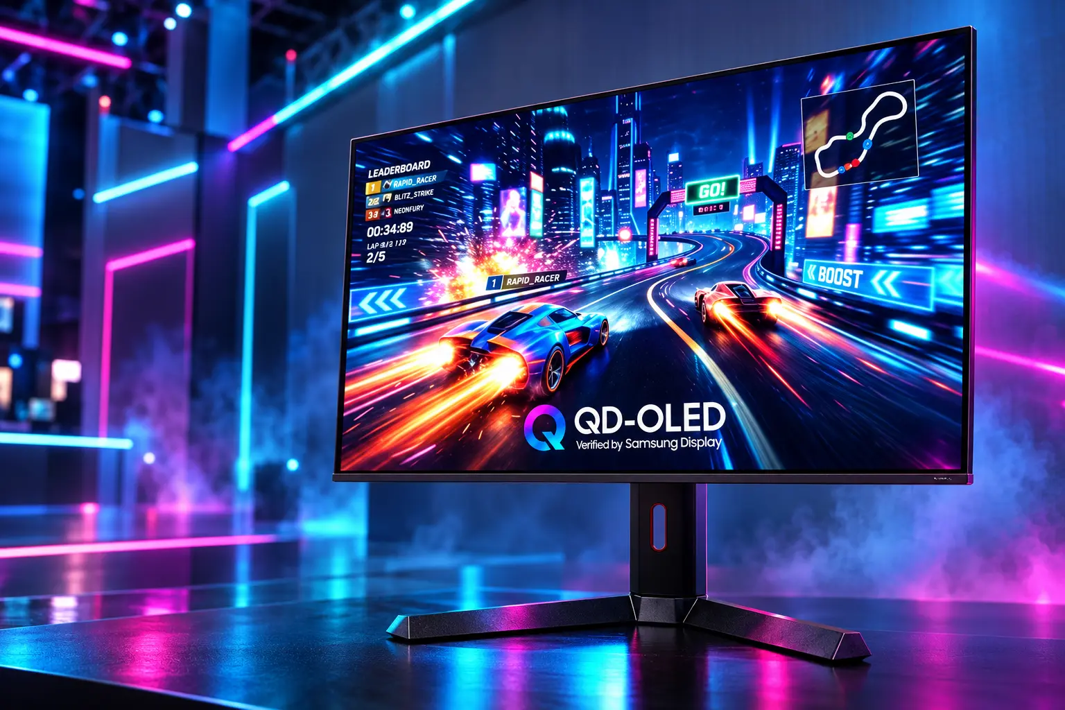 Samsung Display 4K 360Hz QD-OLED Computex panel