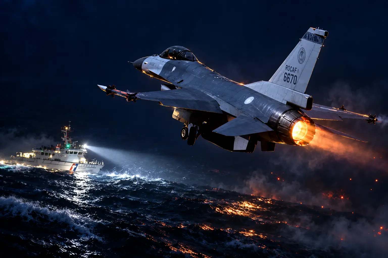 Taiwan F-16s flew again after Hsin crash
