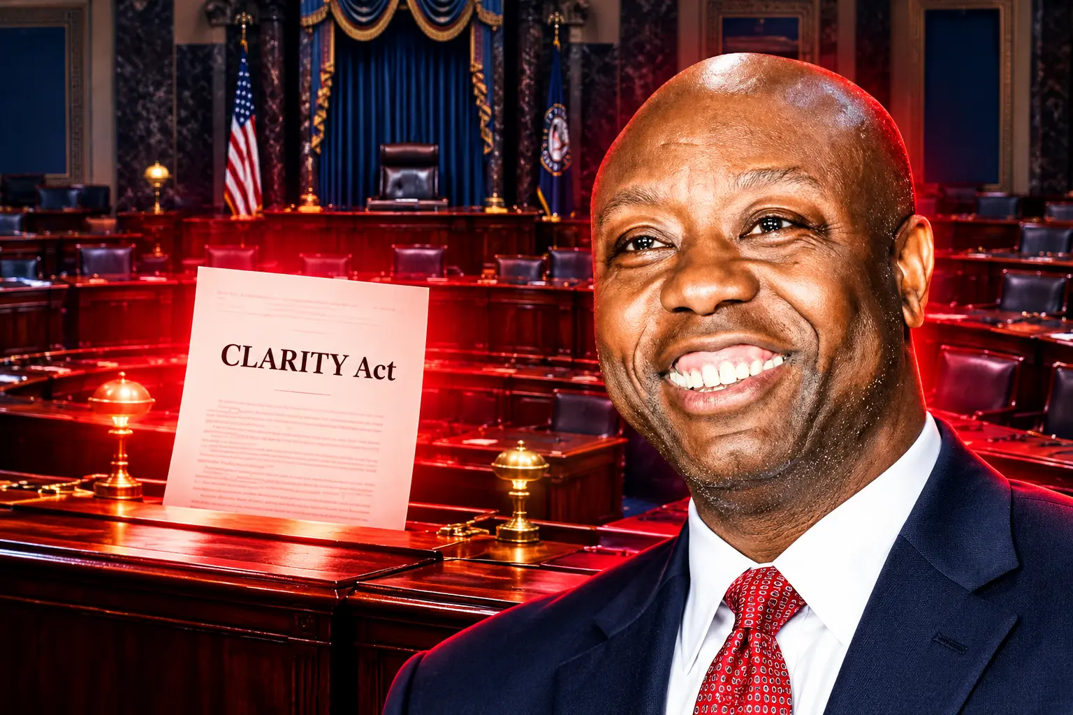Tim Scott $30 trillion Clarity Act Senate test