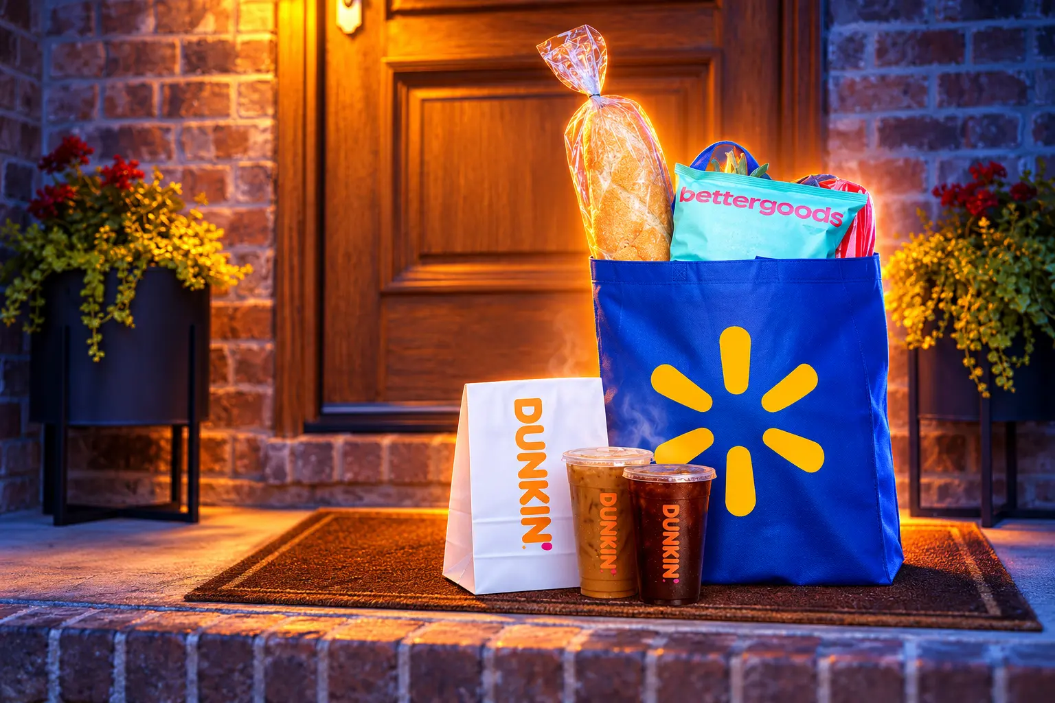 Walmart app adds Dunkin restaurant delivery
