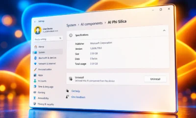 Windows 11 AI Components uninstall Phi Silica