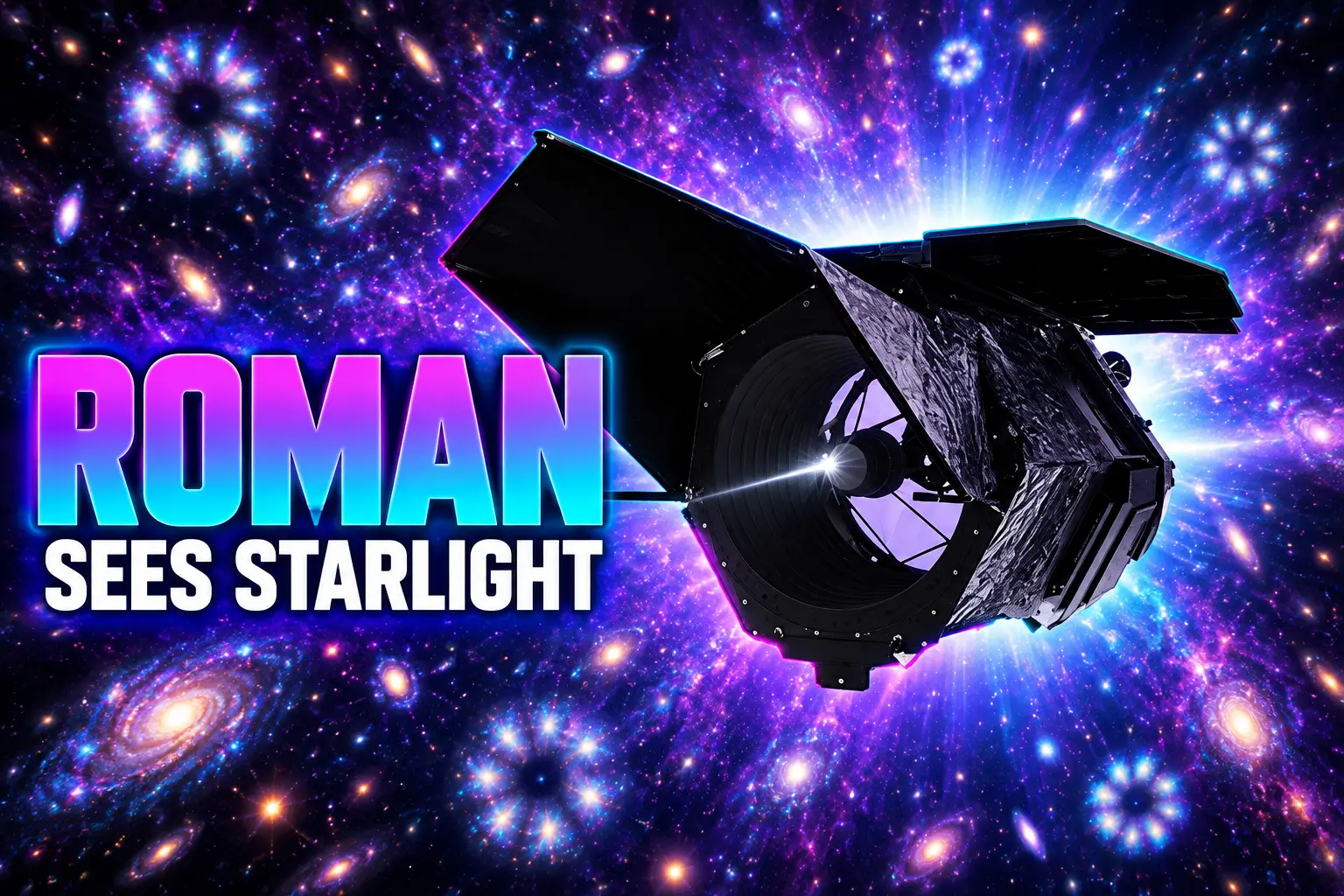 Roman Space Telescope Wide Field Instrument first starlight
